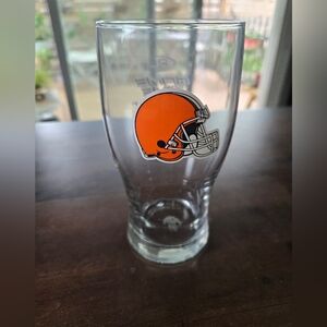 Cleveland Browns Bud Light Game Time Pint Beer Pop Soda Glass‎ Nfl Football